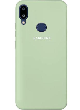 Чехол silicone case для samsung premium a10s mint (19) мятный