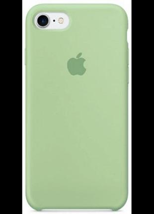 Чехол silicone case для iphone 7 mint мятный