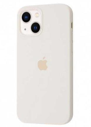Чехол silicone full case для iphone 14 plus antique white (19) бежевый