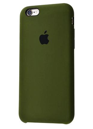 Чохол silicone case для iphone 5/5s (012) khaki зелений
