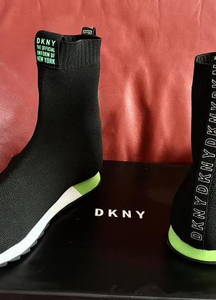 Ботинки из текстиля dkny, р.37/23,6