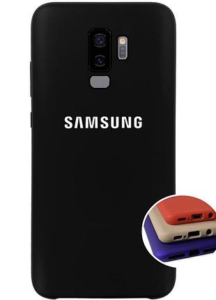 Чехол silicone full case для samsung s9 plus (25) black черный