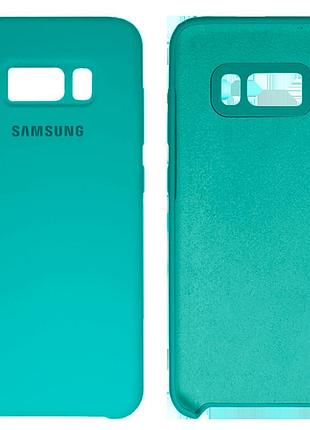 Чехол силиконовый full противоударный premium для samsung s8 (2) sea blue морская волна
