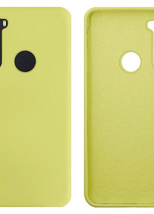 Чехол silicone case для xiaomi redmi note 8t (10) flash лимонный