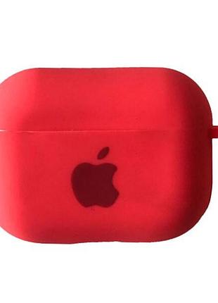 Чехол для airpods pro logo silicone case с карабином (39) coral коралловый