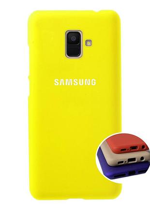 Чохол silicone full case для samsung j6 2018 (10) flash лимонний
