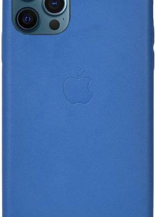 Чехол кожаный full leather case для iphone 11 pro max blue (05) голубой