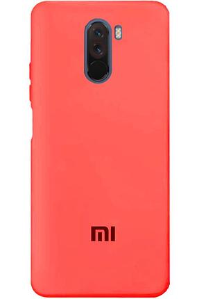 Чохол silicone case premium для xiaomi pocophone f1 camelia (15) світло-червоний