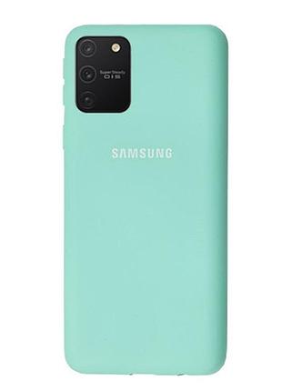 Чохол silicone case для samsung premium s10 lite sea blue (02) бірюза