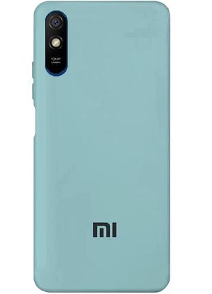 Чохол silicone case premium для xiaomi redmi 9a sea blue (02) бірюза