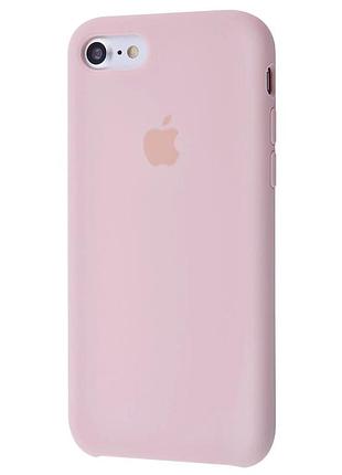 Чохол silicone case для iphone 7 (01) pink sand пудра