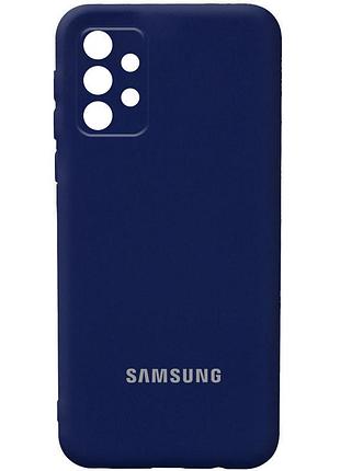 Чехол silicone case для samsung premium a33 dark blue (08) темно синий