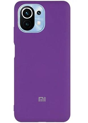Чехол silicone case camera protective для xiaomi mi 11t purple (14) фиолетовый