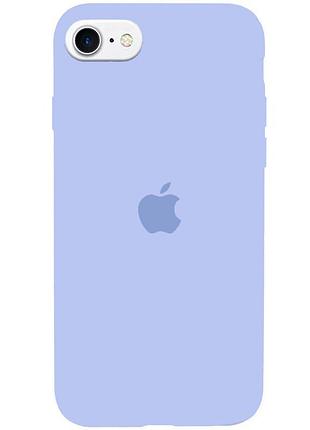 Чехол silicone case se 2020 lilac cream голубой