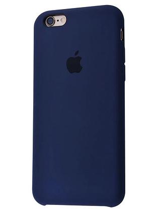 Чехол silicone case для iphone 6 plus/6s plus dark blue темно синий