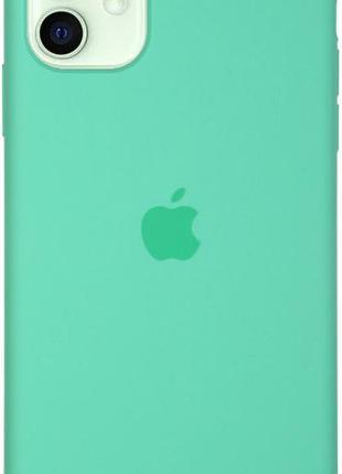 Чохол silicone case для iphone 12 spearmint фісташковий