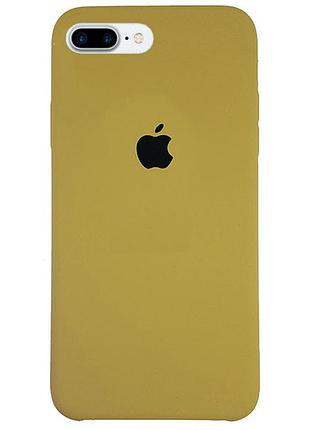 Чехол silicone full case для iphone 7 plus gold песочный