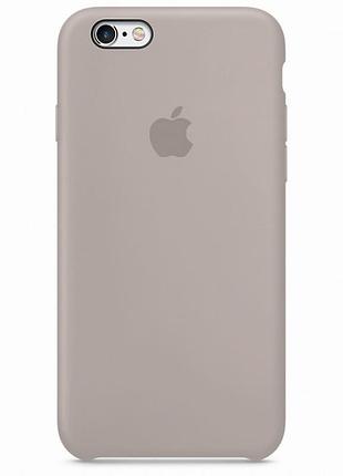 Чехол silicone case для iphone 6/6s pebble серый