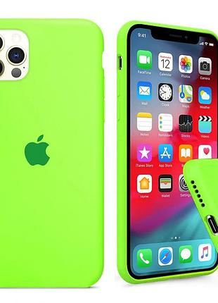 Чохол silicone full case для iphone 11 pro party green яскраво зелений