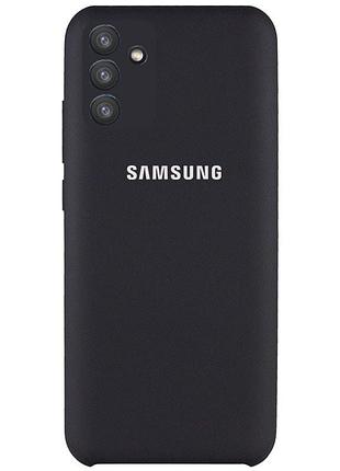Чехол silicone case camera protective для samsung galaxy m52 black (25) черный