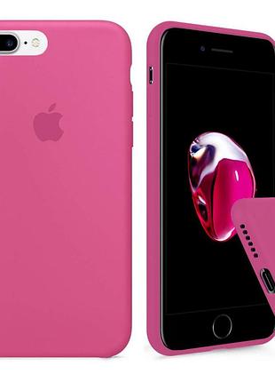 Чехол silicone full case для iphone 8 plus dragon fruit малиновый