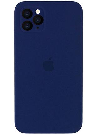 Чехол silicone full case camera square (квадратные) для iphone 11 pro max dark blue (28) темно синий