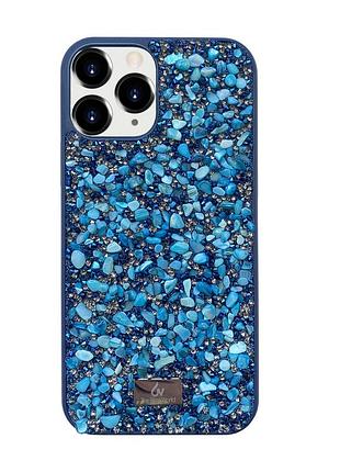 Чехол diamond the bling world case для iphone 11 pro max (01) blue голубой