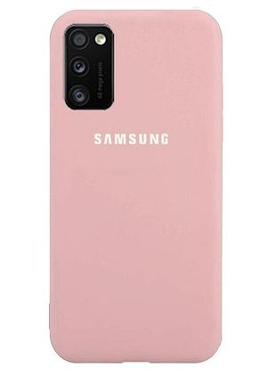 Чохол silicone case для samsung premium note 20 pink sand (18) пудра