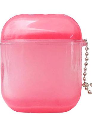 Чехол airpods magic neon для airpods rose (912) розовый