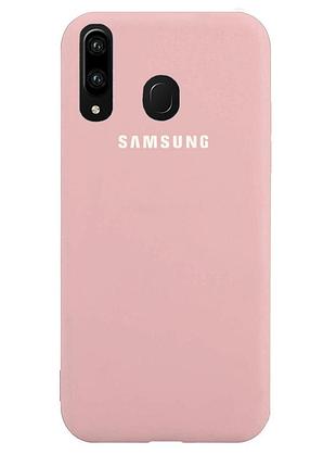 Чохол silicone case для samsung premium a42 pink sand (18) пудра