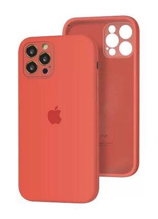 Чехол silicone full case camera protective для iphone 13 pro orange (21) оранжевый