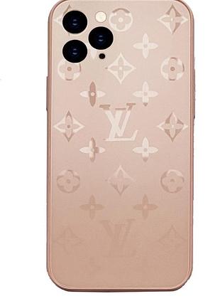 Чохол скляний glass case louis vuitton луї вітон для iphone 11 pro max (05) grapefruit грейпфрут