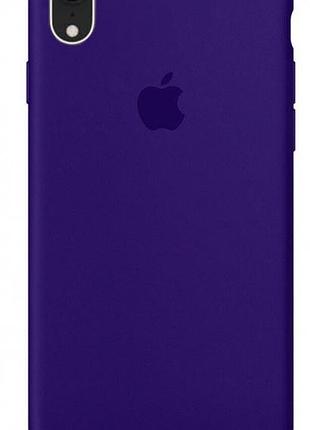 Чехол silicone case для iphone xr ultraviolet фиолетовый