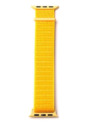 Ремешок nylon loop для apple watch 42 44 45 49mm защита ударов оранжевый