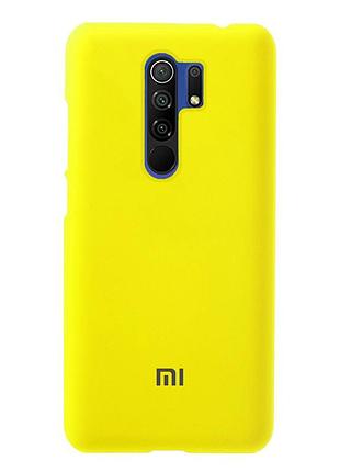 Чехол silicone case для xiaomi redmi 9 (10) flash лимонный