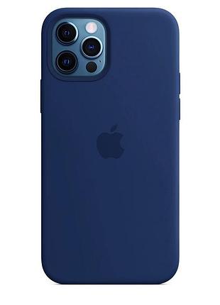 Чехол silicone full case для iphone 14 pro dark blue (28) темно синий