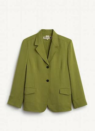 Блейзер жіночий зелений лляний zara new