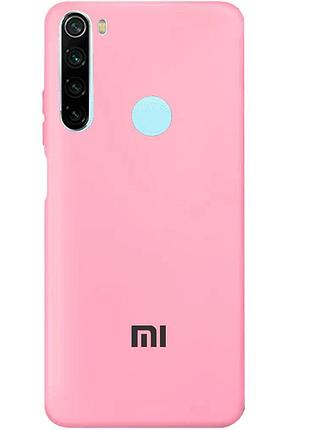 Чохол silicone case premium для xiaomi redmi note 8t light pink (17) рожевий