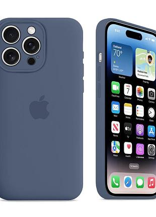 Чохол із захистом камери kassel silicone camera protective для iphone 15 pro max (58) синій alaskan blue