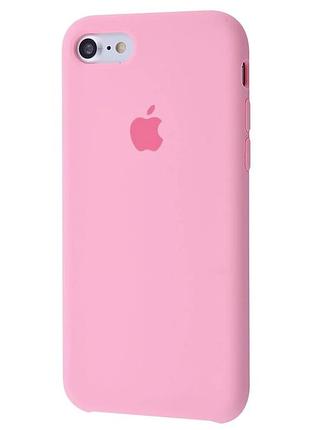 Чохол silicone case для iphone 8 light pink рожевий