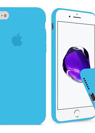 Чохол silicone full case для iphone 8 blue синій