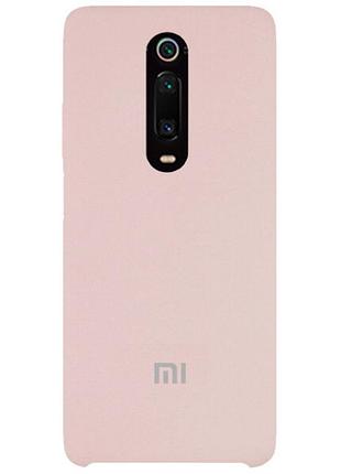 Чехол silicone case premium для xiaomi mi 9t pink sand (18) пудра