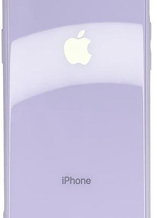 Чехол стеклянный glass case для iphone 6/6s (08) lilac лиловый