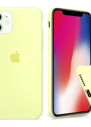 Чохол silicone full case для iphone 11 mellow yellow жовтий