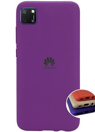 Чохол silicone full case для huawei y5p 2020 (09) purple фіолетовий