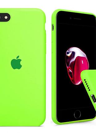 Чехол silicone full case se 2020 party green ярко зеленый