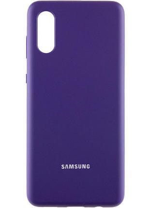 Чохол silicone case для samsung premium a02 ultraviolet (07) фіолетовий