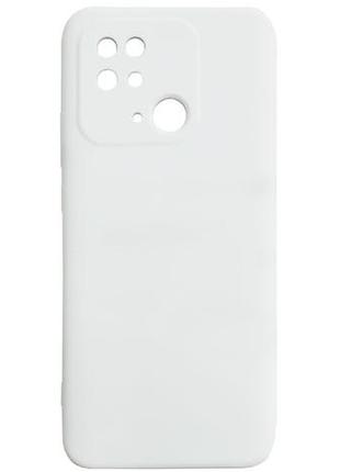 Чохол silicone case camera protective для xiaomi redmi 10c white (09) білий