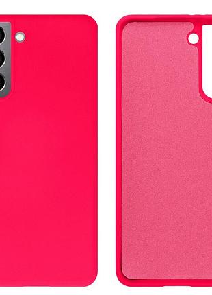 Чохол silicone case camera protective для samsung s24 plus (21) яскраво рожевий shiny pink