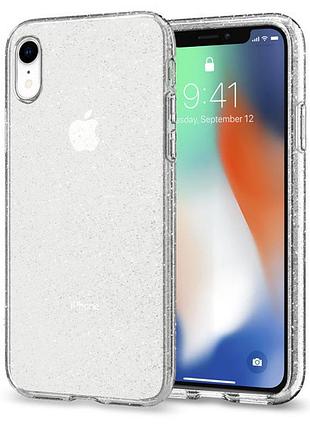Чохол прозорий crystal для iphone xr блискітки